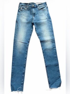 Ag Adriano Goldschmied Blue Denim the Farrah skinny ankle sz 25R USA